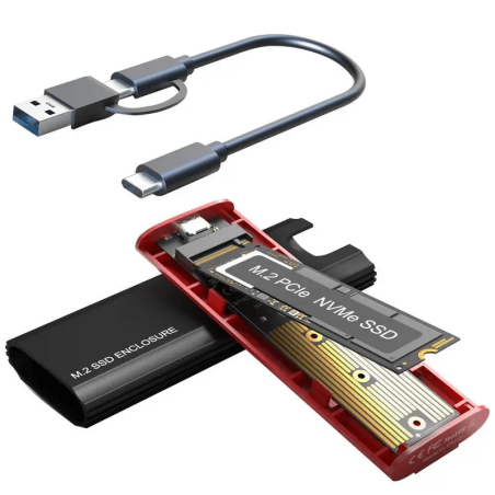 Boîtier externe M2 PCle MVMe SSD